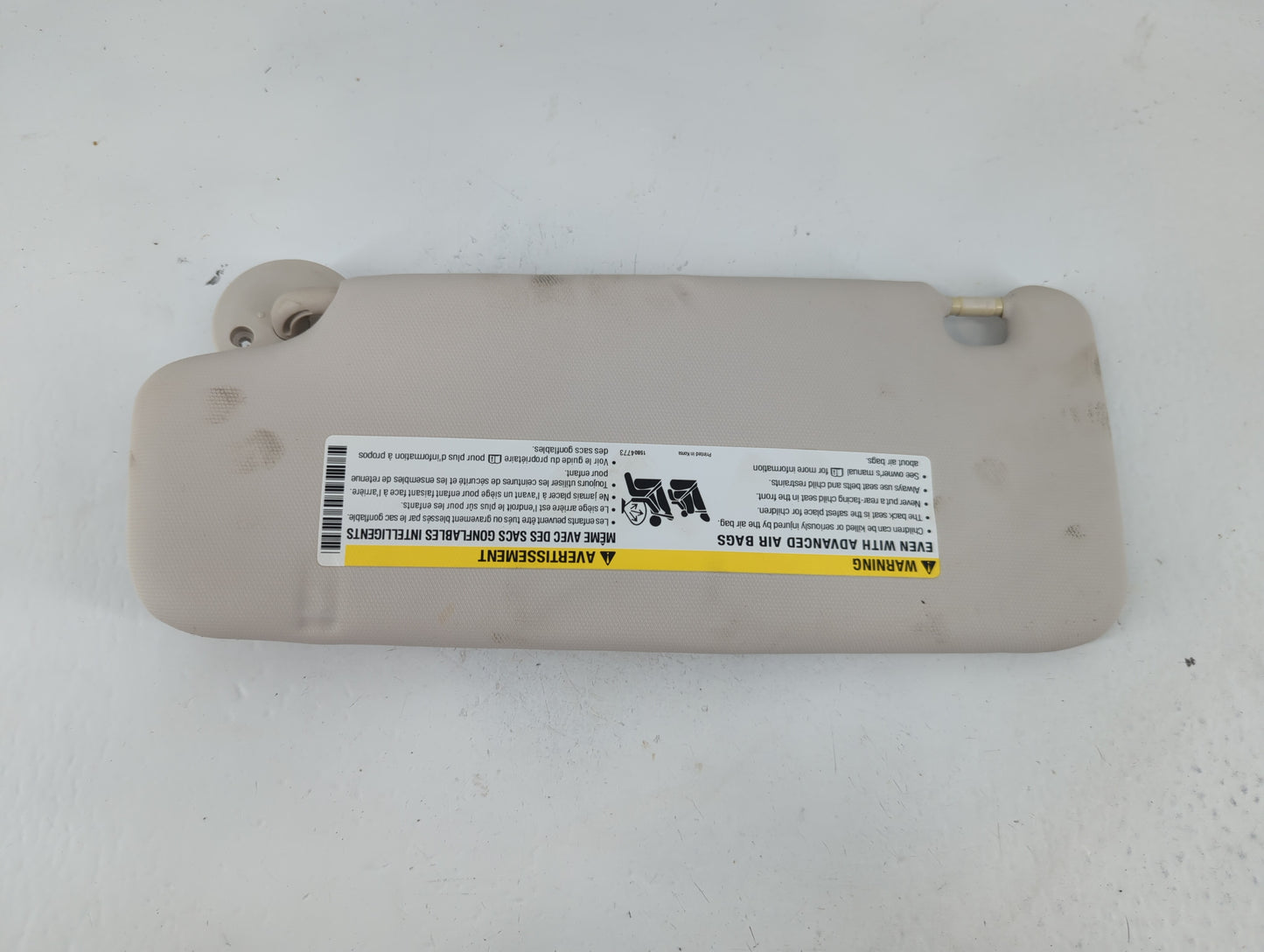 2016 Chevrolet Cruze Sun Visor Shade Replacement Driver Left Mirror Fits OEM Used Auto Parts - Oemusedautoparts1.com