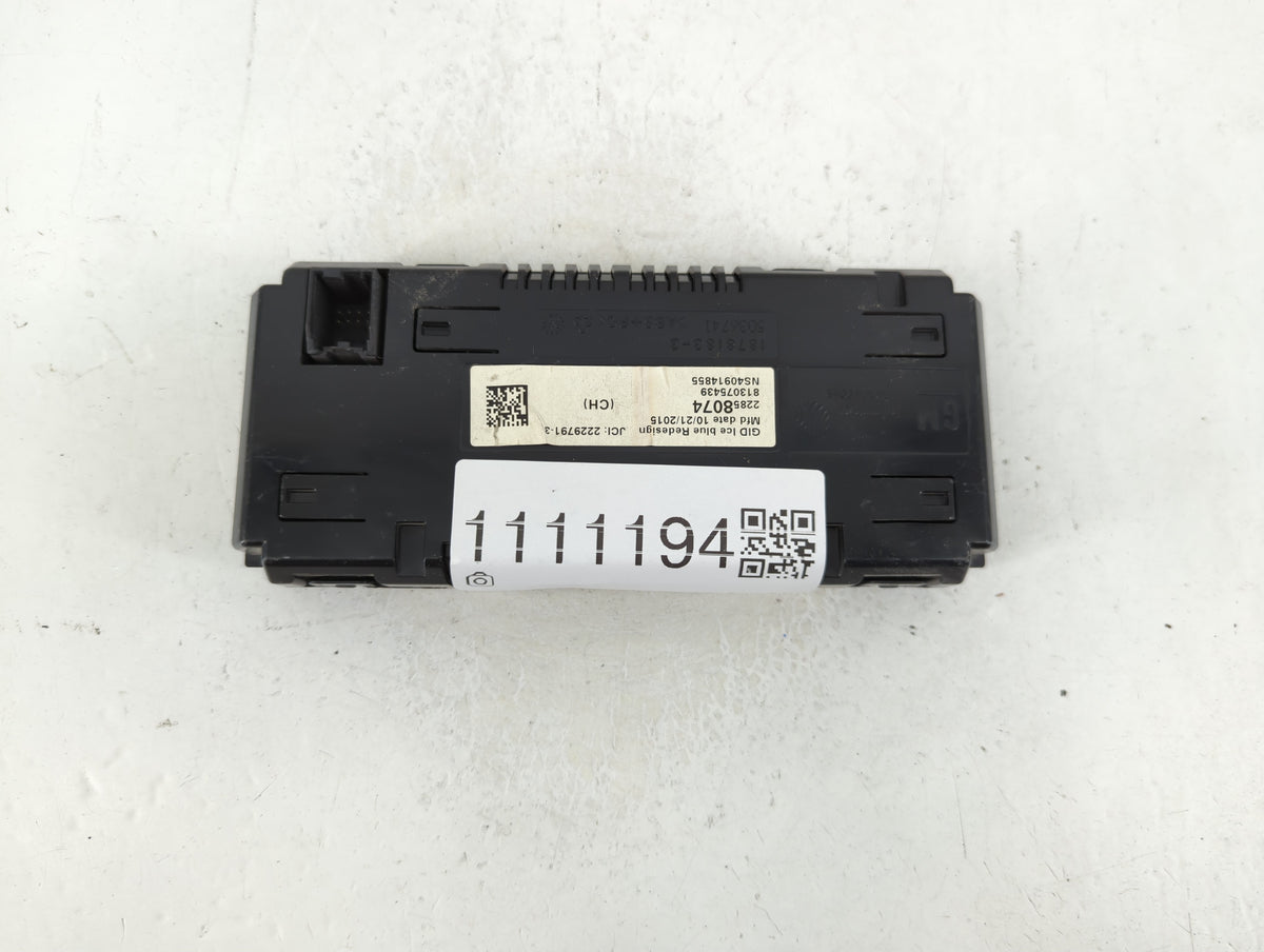 2011-2016 Chevrolet Cruze Information Radio Display Screen 1111194 - Oemusedautoparts1.com