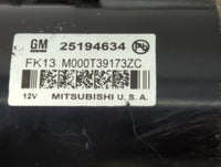 2011-2016 Chevrolet Cruze Car Starter Motor Solenoid OEM P/N:25194634 Fits OEM Used Auto Parts - Oemusedautoparts1.com