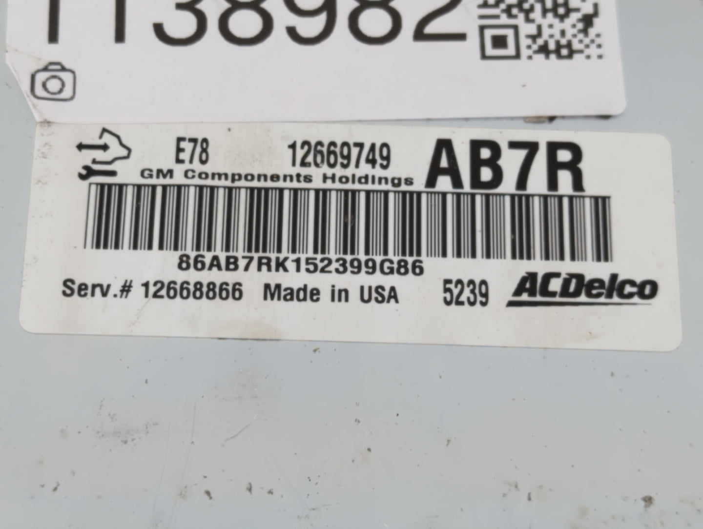 2012-2016 Chevrolet Cruze PCM Engine Control Computer ECU ECM PCU OEM P/N:12669749 Fits Fits 2011 2012 2013 2014 2015 2016 O