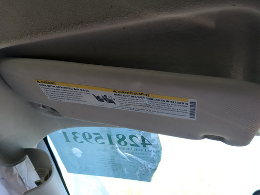 2016 Chevrolet Cruze Sun Visor Shade Replacement Driver Left Mirror Fits OEM Used Auto Parts - Oemusedautoparts1.com