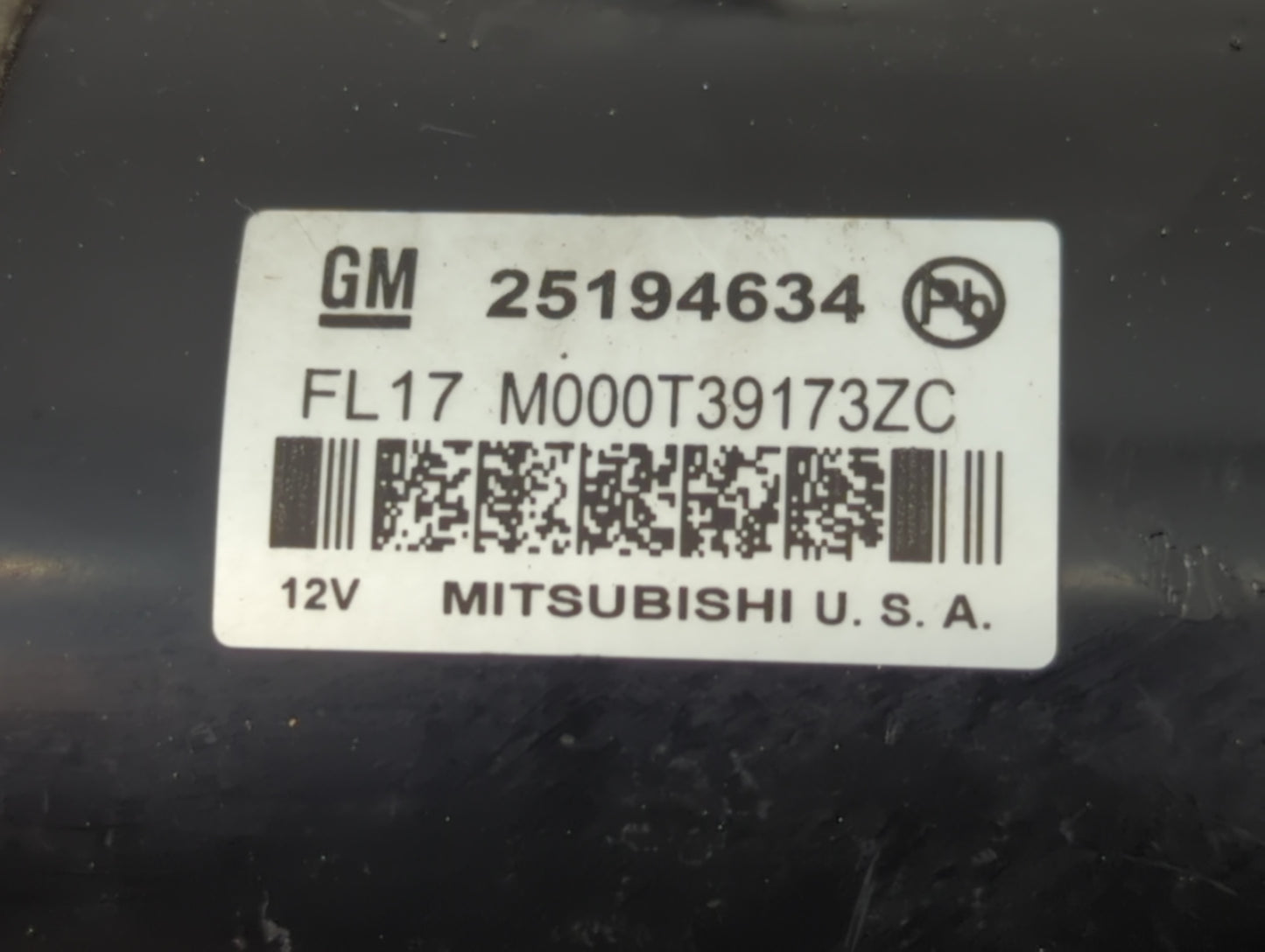 2011-2016 Chevrolet Cruze Car Starter Motor Solenoid OEM P/N:25194634 Fits OEM Used Auto Parts - Oemusedautoparts1.com