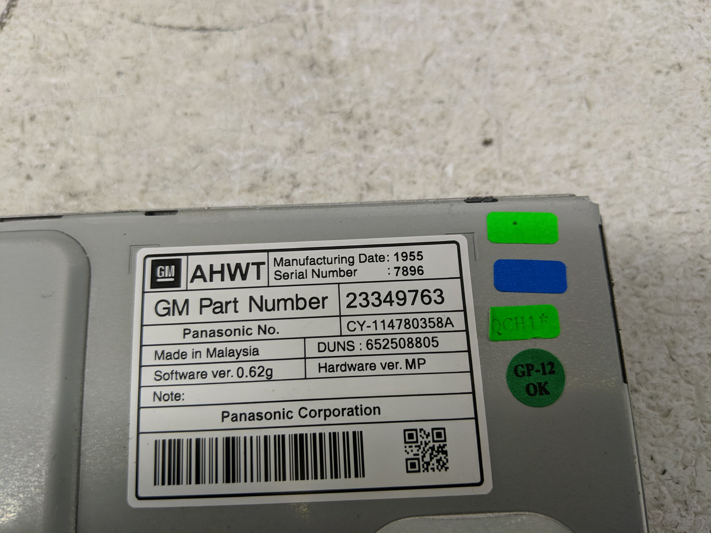 2012-2016 Chevrolet Cruze Information Display Screen - Oemusedautoparts1.com