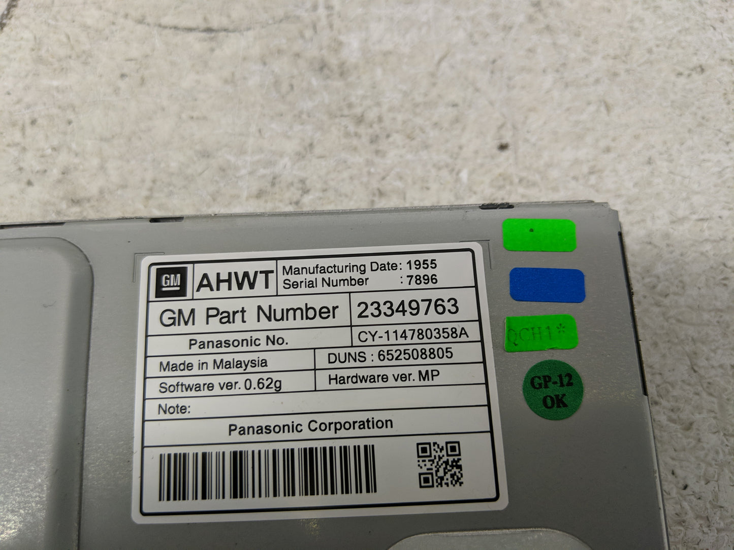 2012-2016 Chevrolet Cruze Information Display Screen - Oemusedautoparts1.com