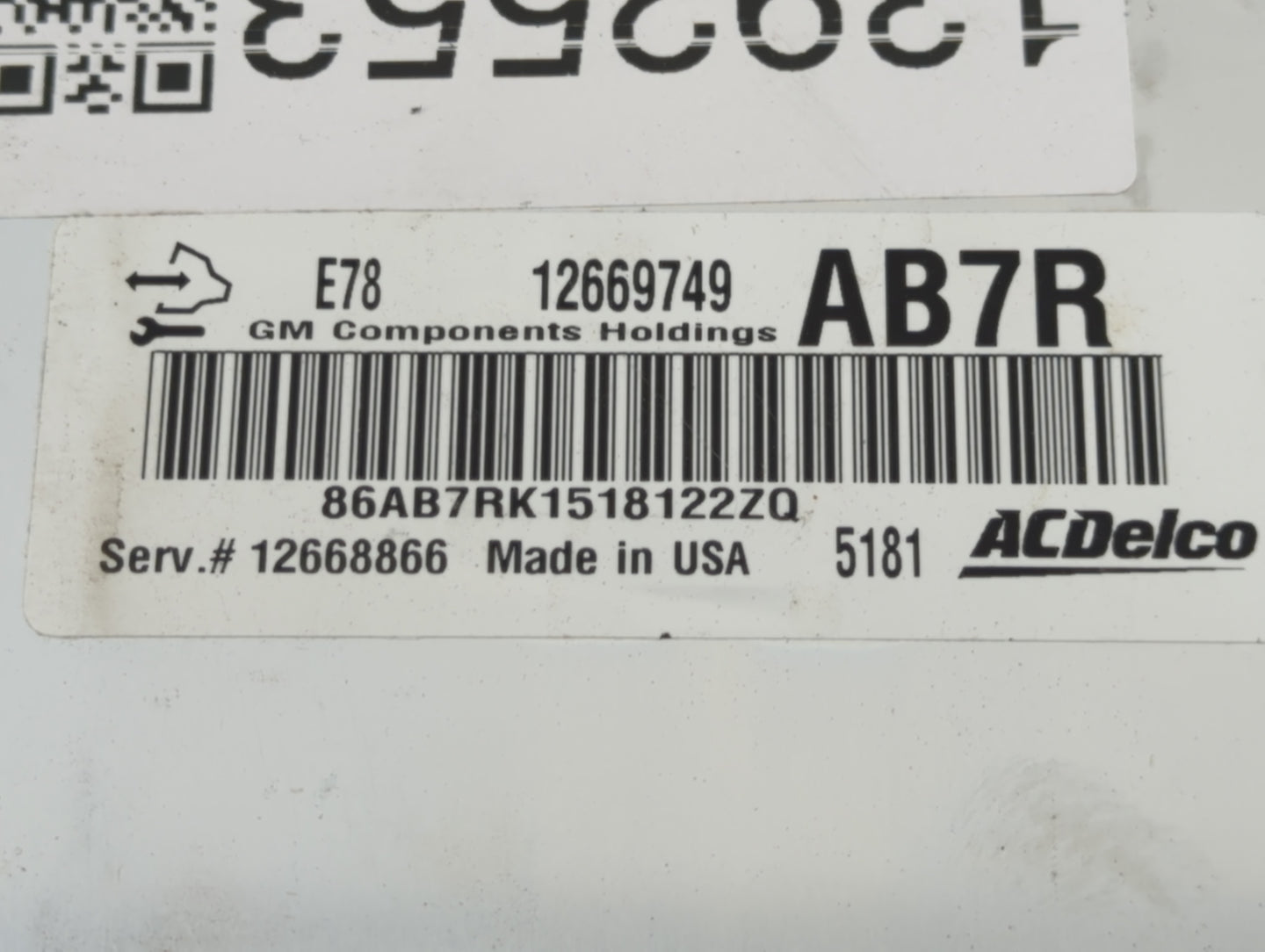 2012-2016 Chevrolet Cruze PCM Engine Control Computer ECU ECM PCU OEM P/N:12669749 Fits Fits 2011 2012 2013 2014 2015 2016 O