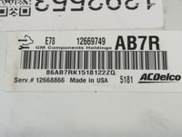 2012-2016 Chevrolet Cruze PCM Engine Control Computer ECU ECM PCU OEM P/N:12669749 Fits Fits 2011 2012 2013 2014 2015 2016 O