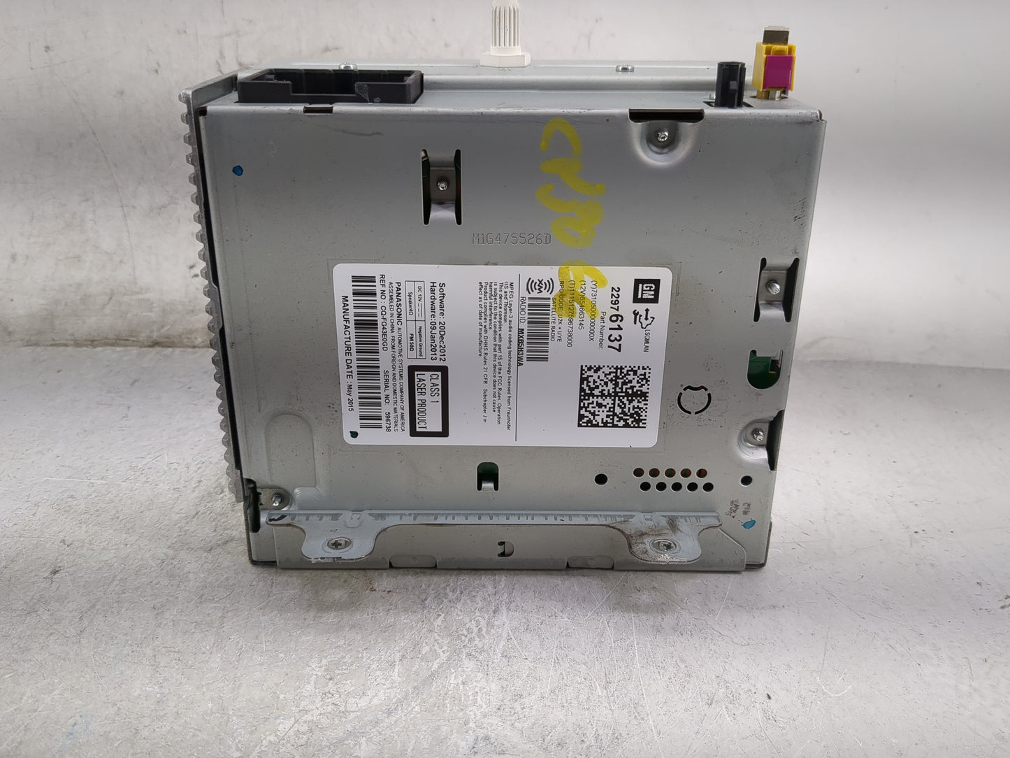 2011-2016 Chevrolet Cruze Radio AM FM Cd Player Receiver Replacement P/N:22976137 Fits Fits 2011 2012 2013 2014 2015 2016 OE