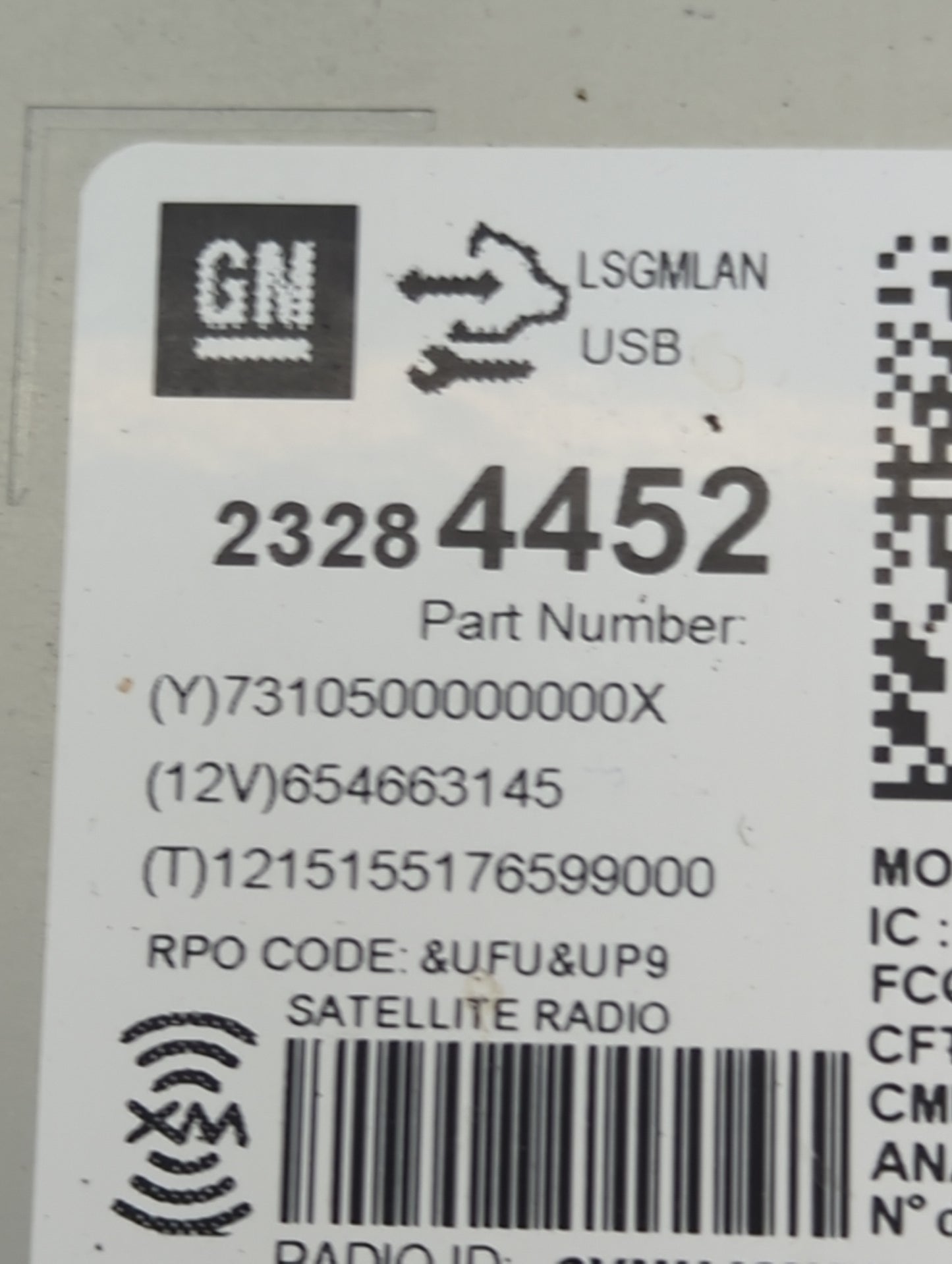 2013-2016 Chevrolet Cruze Radio AM FM Cd Player Receiver Replacement P/N:23284452 Fits Fits 2013 2014 2015 2016 OEM Used Aut