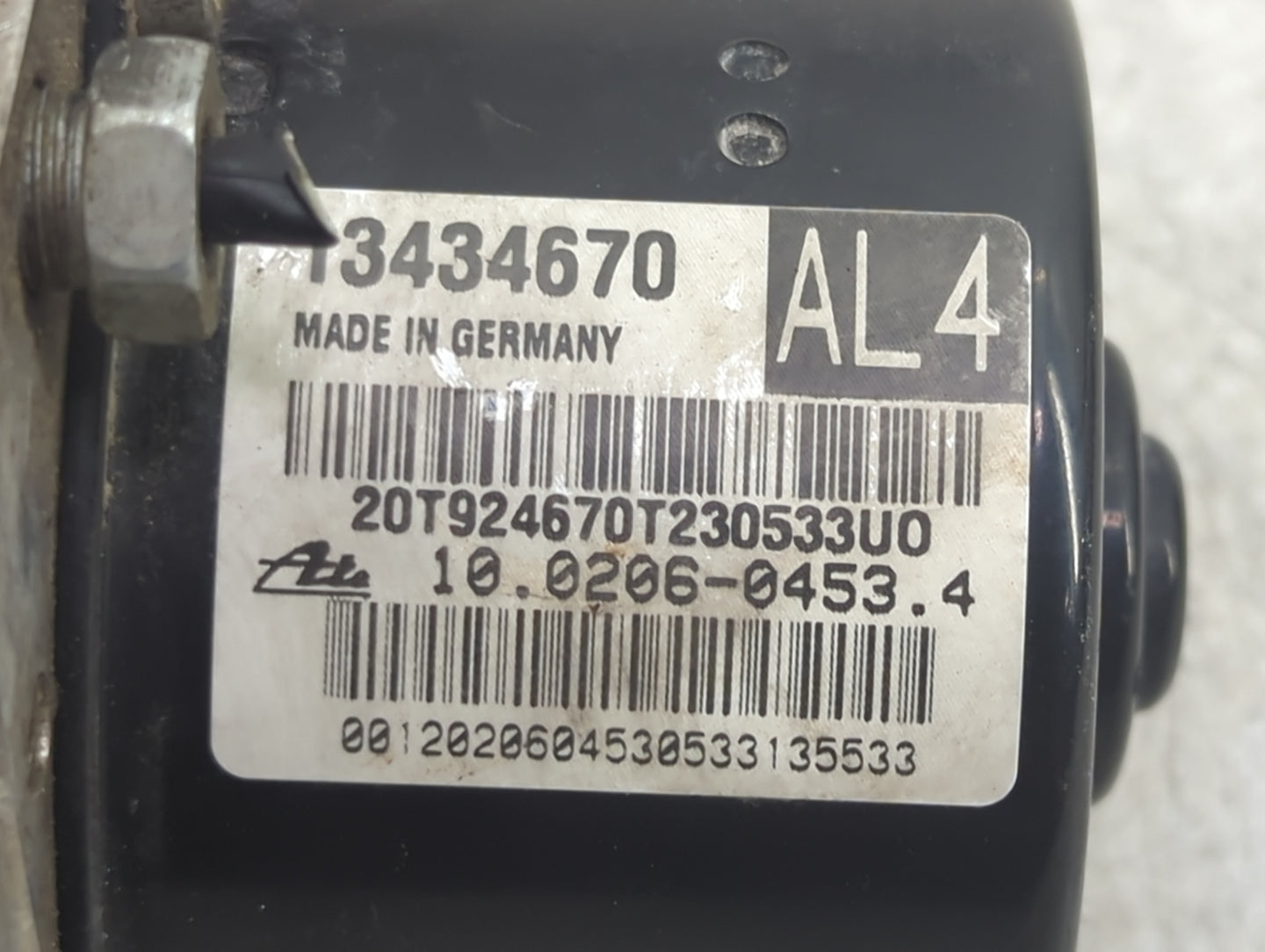 2016 Chevrolet Cruze ABS Pump Control Module Replacement P/N:13434670 Fits OEM Used Auto Parts - Oemusedautoparts1.com