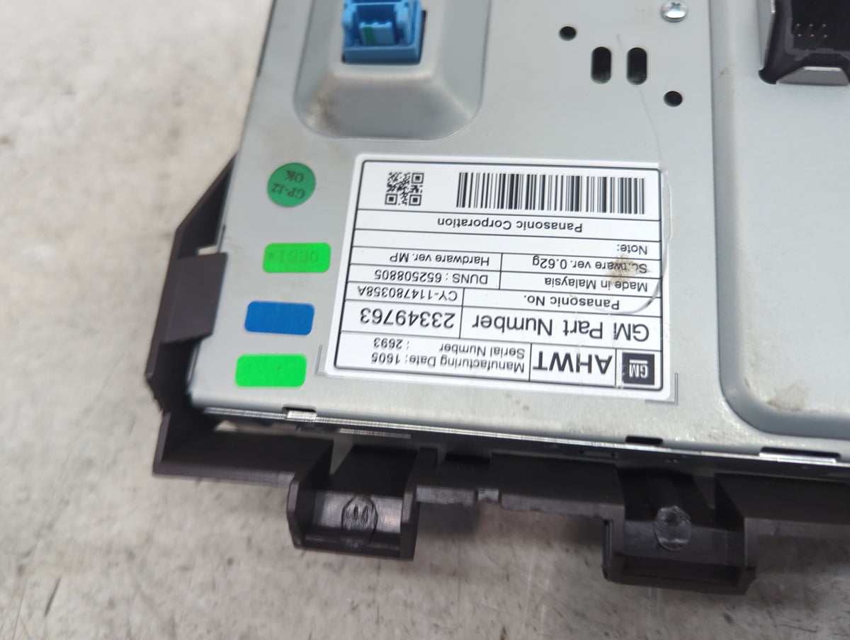 2012-2016 Chevrolet Cruze Information Display Screen 1496180 - Oemusedautoparts1.com