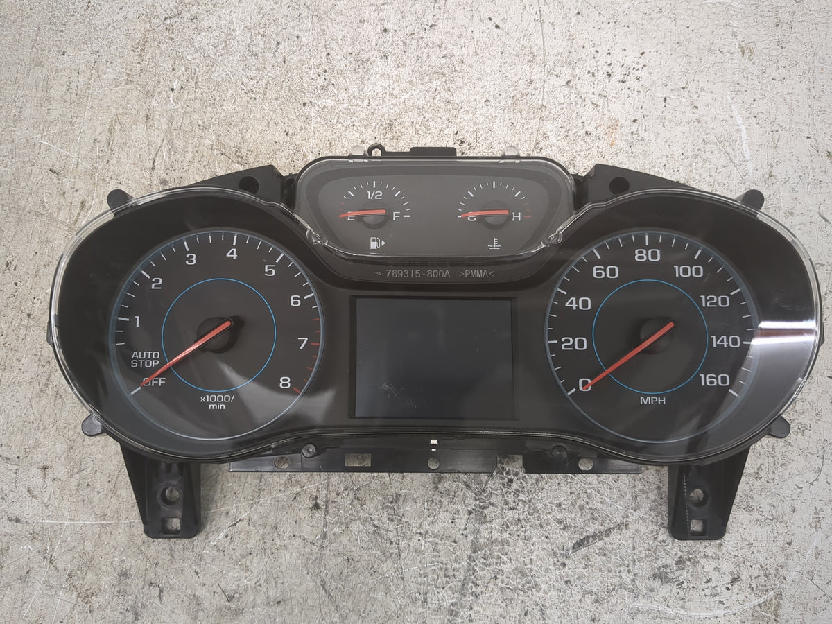 2016 Chevrolet Cruze Instrument Cluster Speedometer Gauges P/N:769315-800A 39082370, 7110500000000X, 8123722274, 16117 Miles