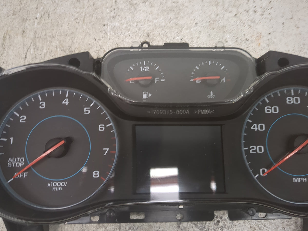 2016 Chevrolet Cruze Instrument Cluster Speedometer Gauges P/N:769315-800A 39082370, 7110500000000X, 8123722274, 16117 Miles