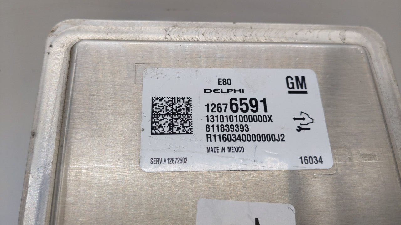 2016 Chevrolet Cruze PCM Engine Control Computer ECU ECM PCU OEM P/N:12607096 12675580, 12676591, 12680968 Fits OEM Used Aut