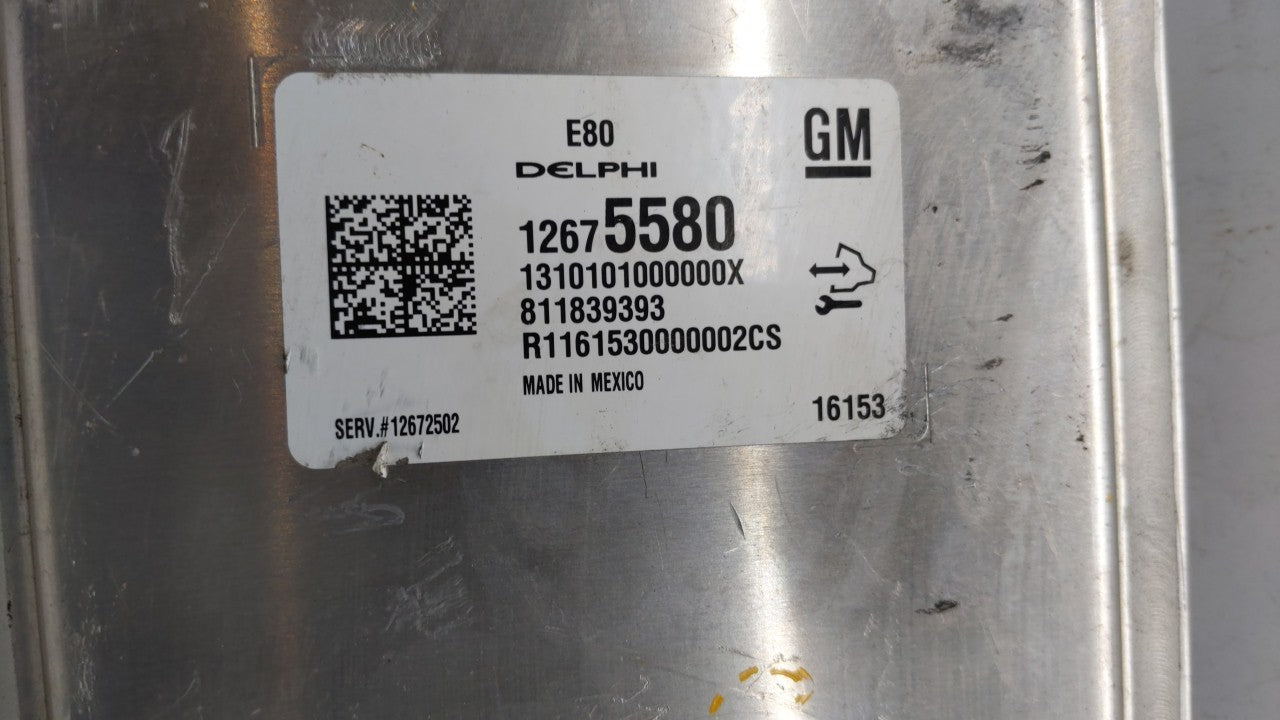 2016 Chevrolet Cruze PCM Engine Control Computer ECU ECM PCU OEM P/N:12607096 12675580, 12676591, 12680968 Fits OEM Used Aut
