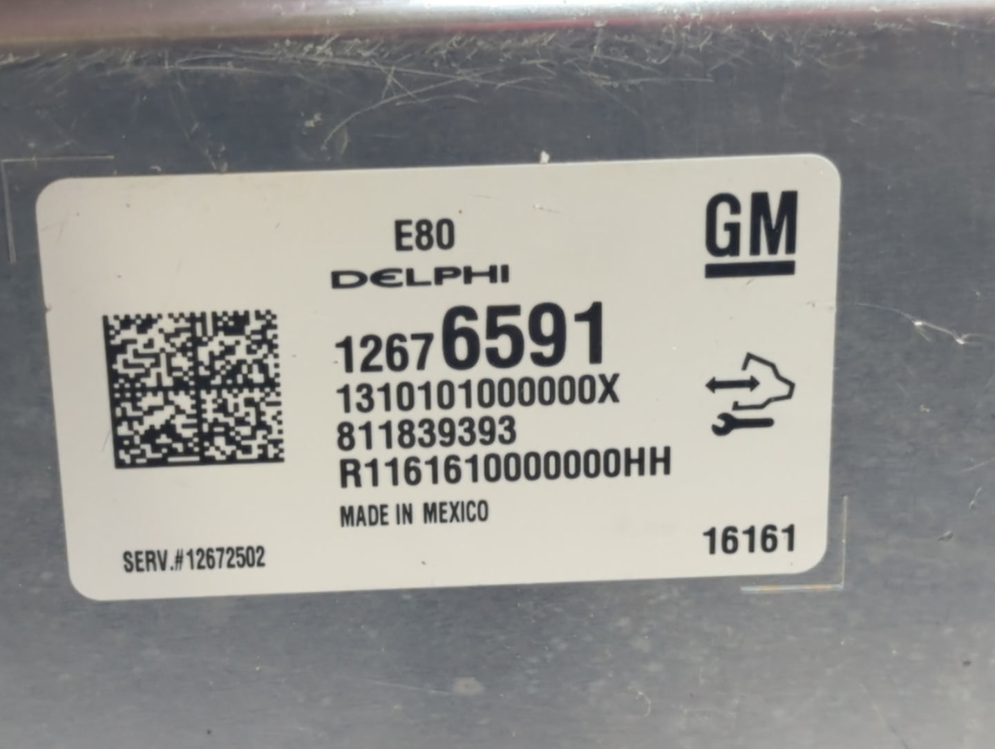 2016 Chevrolet Cruze PCM Engine Control Computer ECU ECM PCU OEM P/N:12672502 12676591, 12669511, 12607096, 12675580 Fits OE