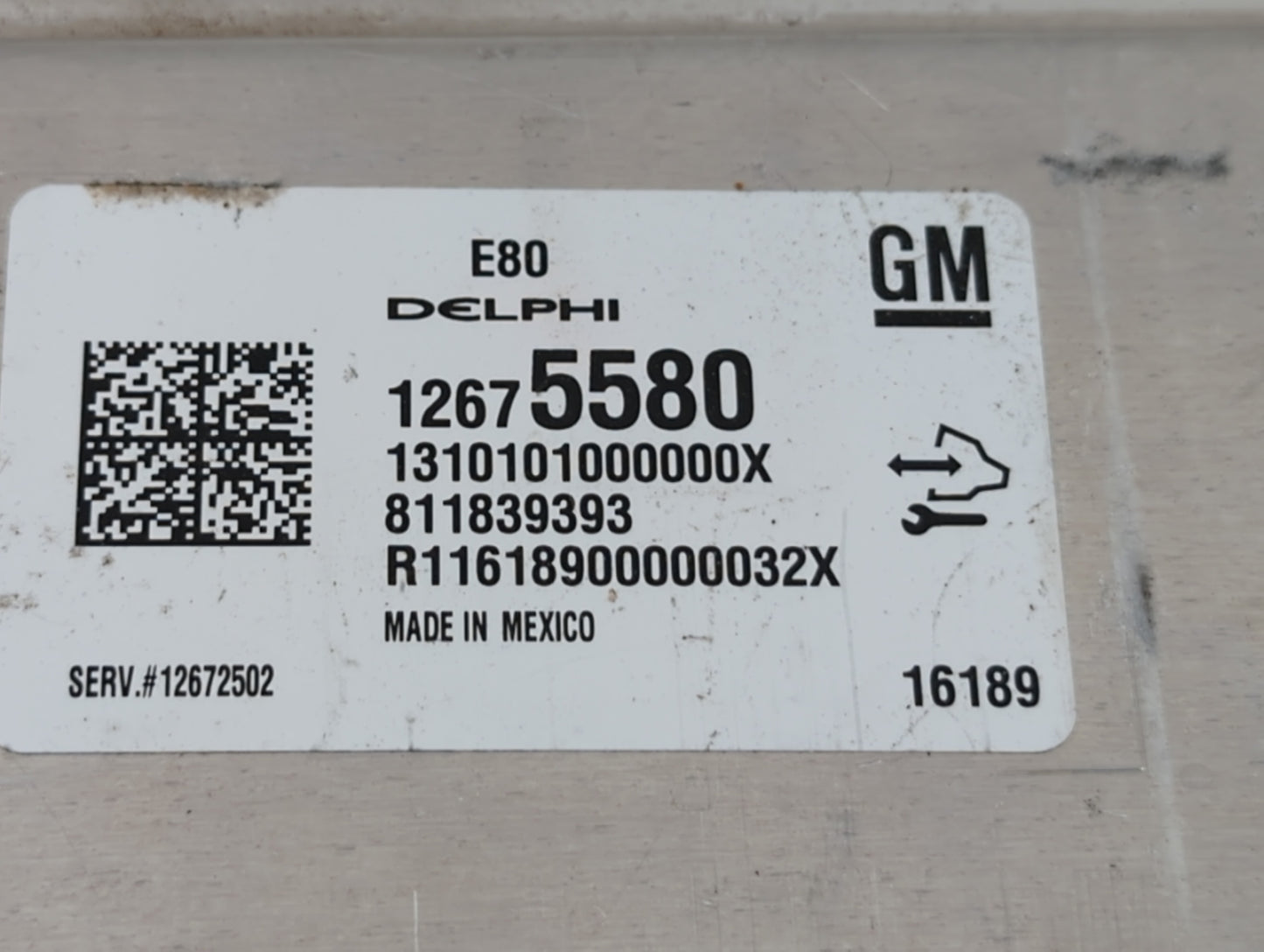 2016 Chevrolet Cruze PCM Engine Control Computer ECU ECM PCU OEM P/N:12672502 12676591, 12669511, 12607096, 12675580 Fits OE