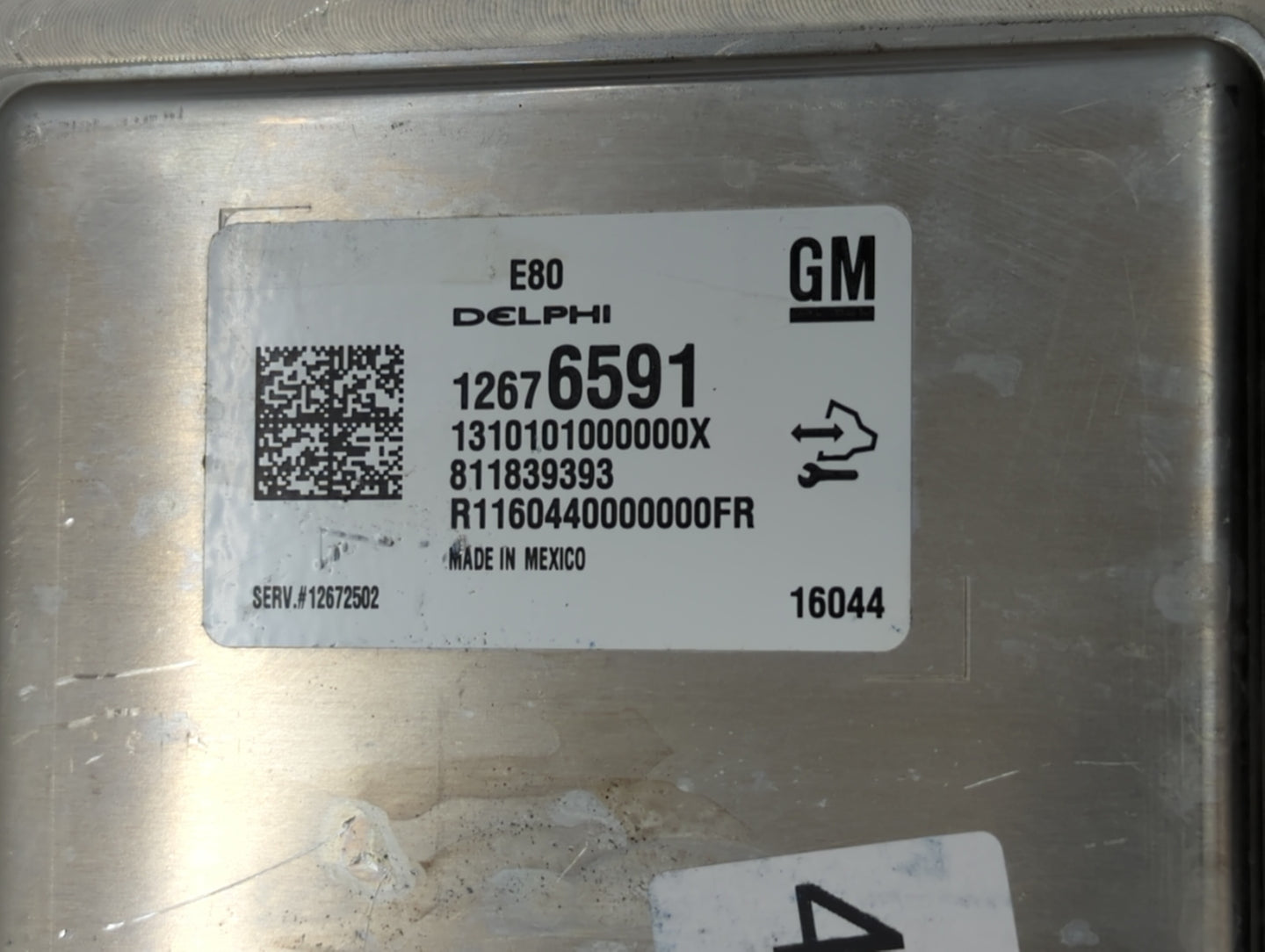 2016 Chevrolet Cruze PCM Engine Control Computer ECU ECM PCU OEM P/N:12675580 12672502, 12676591, 12669511, 12607096 Fits OE