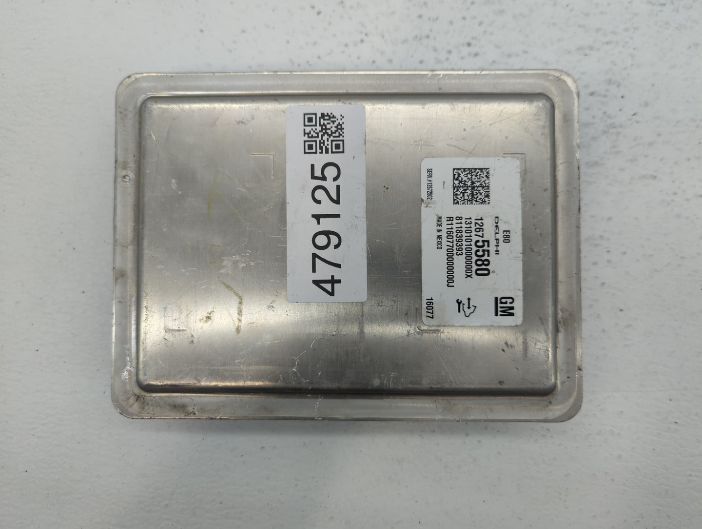 2016 Chevrolet Cruze PCM Engine Control Computer ECU ECM PCU OEM P/N:12675580 12672502, 12676591, 12669511, 12607096 Fits OE