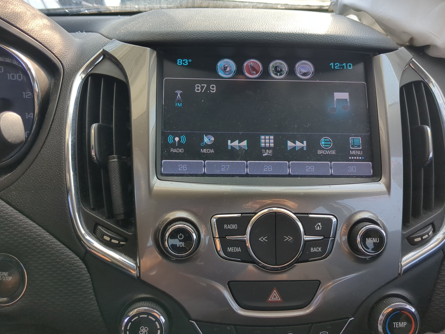 2016 Chevrolet Cruze Radio AM FM Cd Player Receiver Replacement Fits Fits 2017 OEM Used Auto Parts - Oemusedautoparts1.com