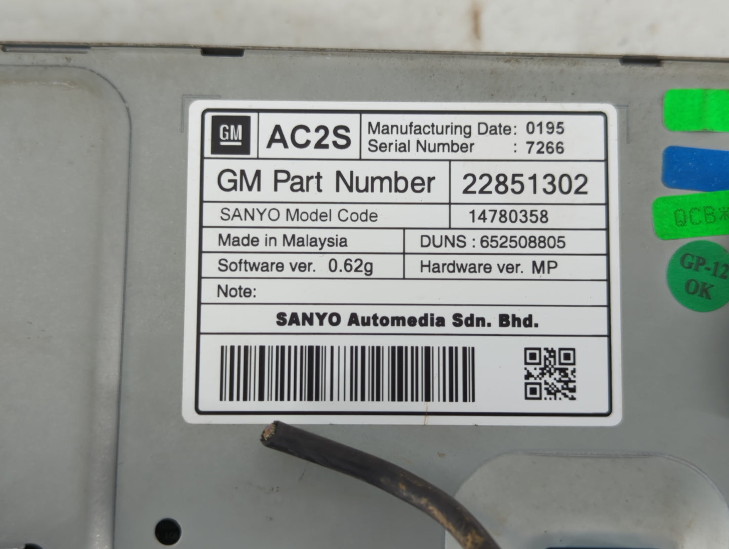 2012-2016 Chevrolet Cruze Information Display Screen - Oemusedautoparts1.com