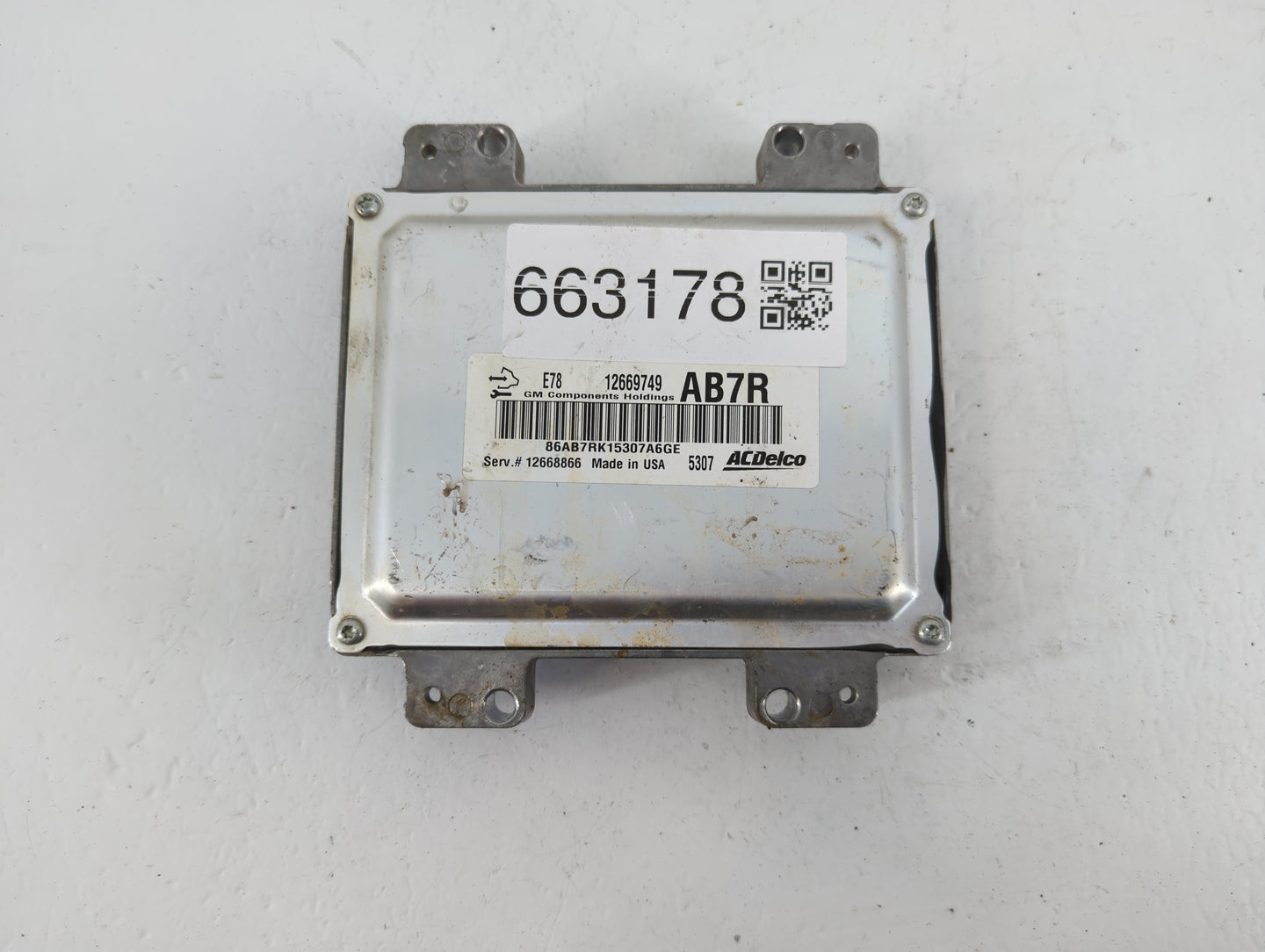 2016 Chevrolet Cruze PCM Engine Control Computer ECU ECM PCU OEM P/N:12668866 E78 12669749 Fits OEM Used Auto Parts - Oemuse