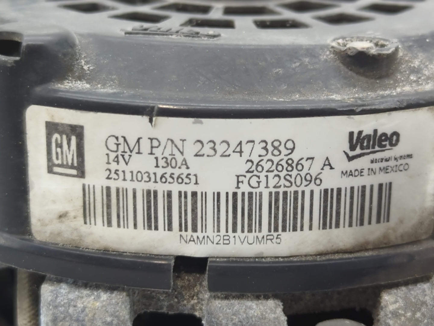 2011-2016 Chevrolet Cruze Alternator Replacement Generator Charging Assembly Engine OEM P/N:23247389 Fits OEM Used Auto Part