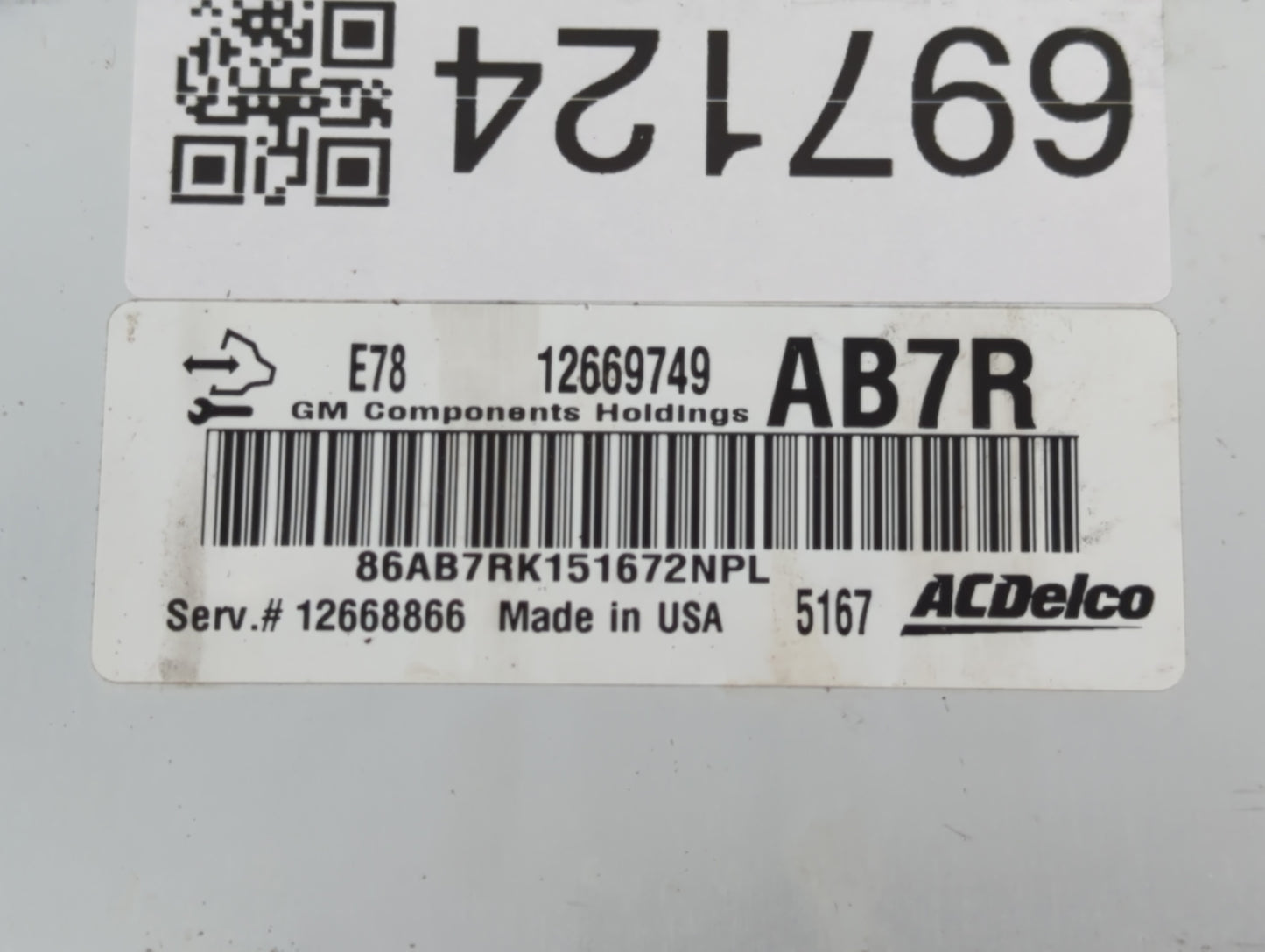 2012-2016 Chevrolet Cruze PCM Engine Control Computer ECU ECM PCU OEM P/N:12668866 12669749 Fits OEM Used Auto Parts - Oemus