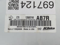 2012-2016 Chevrolet Cruze PCM Engine Control Computer ECU ECM PCU OEM P/N:12668866 12669749 Fits OEM Used Auto Parts - Oemus