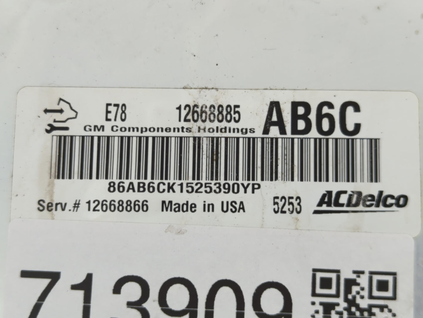 2012-2016 Chevrolet Cruze PCM Engine Control Computer ECU ECM PCU OEM P/N:12668866 12668885 Fits OEM Used Auto Parts - Oemus