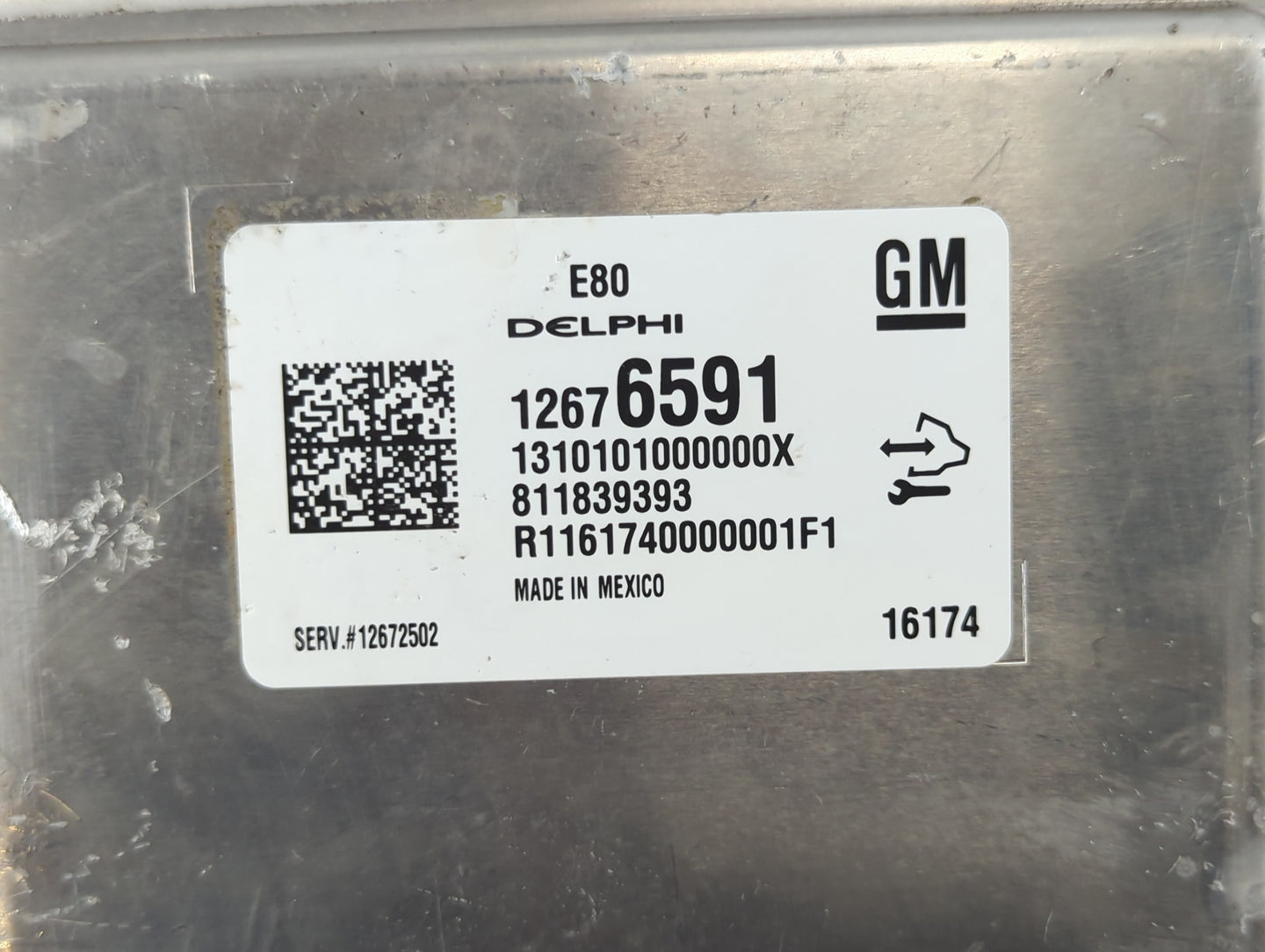 2016 Chevrolet Cruze PCM Engine Control Computer ECU ECM PCU OEM P/N:12676591 Fits OEM Used Auto Parts - Oemusedautoparts1.c