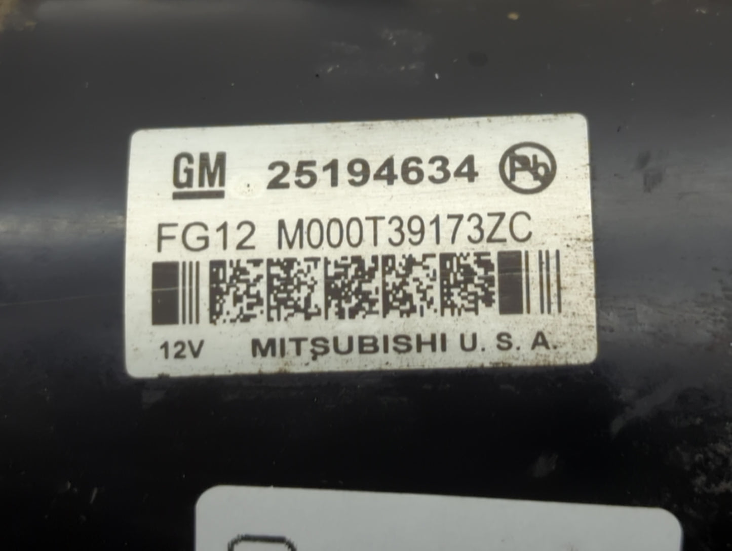 2011-2016 Chevrolet Cruze Car Starter Motor Solenoid OEM P/N:25194634 55595603 Fits OEM Used Auto Parts - Oemusedautoparts1.