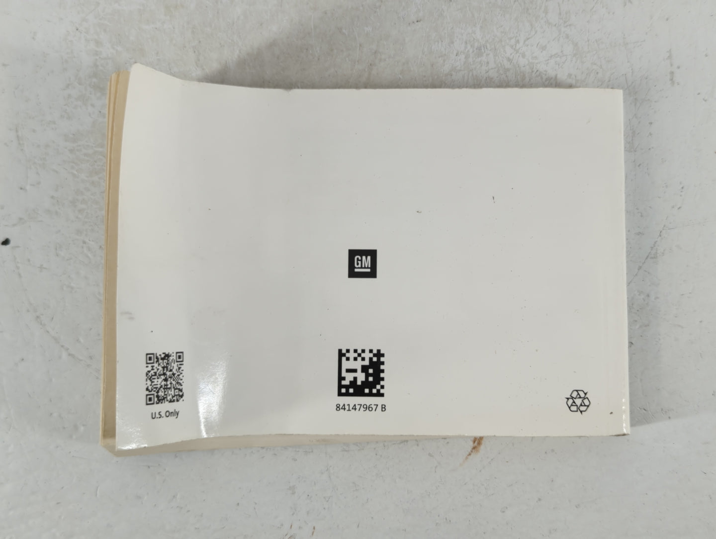 2016 Chevrolet Cruze Owners Manual Book Guide P/N:84147967 B OEM Used Auto Parts - Oemusedautoparts1.com