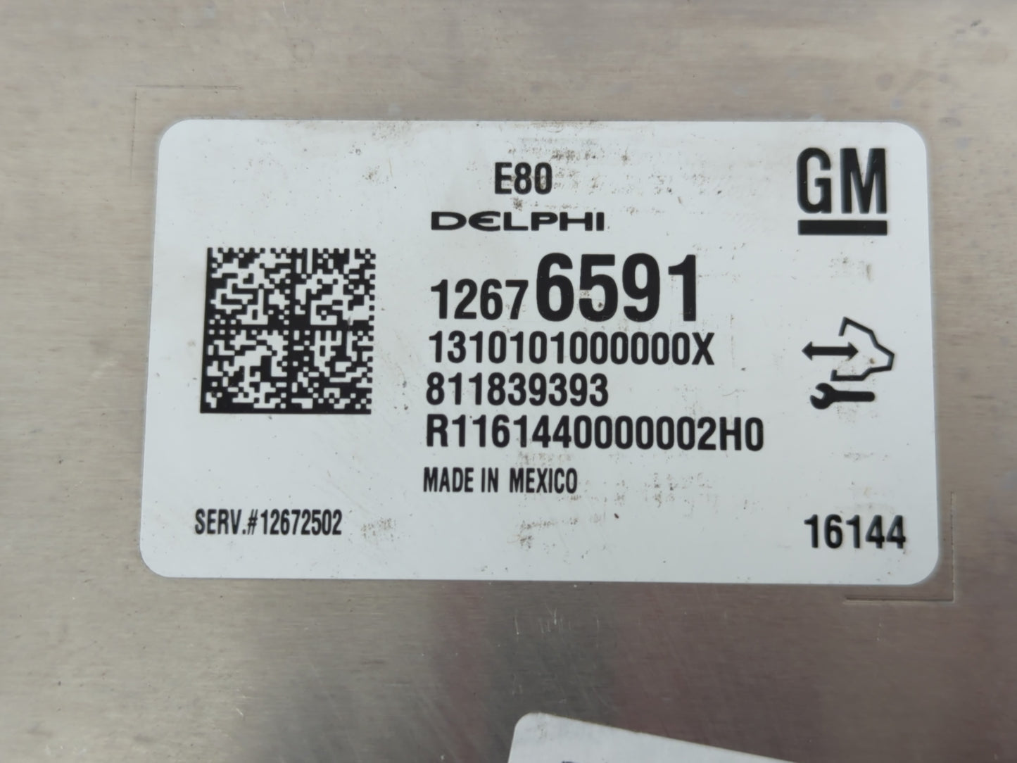 2016 Chevrolet Cruze PCM Engine Control Computer ECU ECM PCU OEM P/N:12676591 Fits OEM Used Auto Parts - Oemusedautoparts1.c