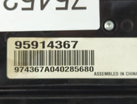 2012-2016 Chevrolet Cruze Climate Control Module Temperature AC/Heater Replacement P/N:95914367 Fits Fits 2012 2013 2014 201