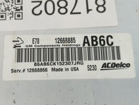 2012-2016 Chevrolet Cruze PCM Engine Control Computer ECU ECM PCU OEM P/N:12668866 12668885 Fits OEM Used Auto Parts - Oemus