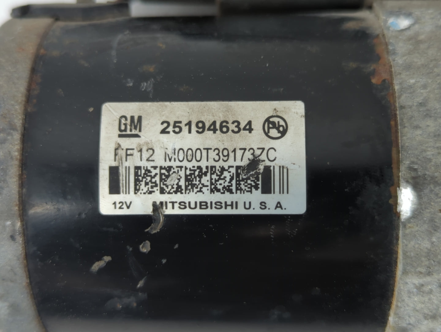 2011-2016 Chevrolet Cruze Car Starter Motor Solenoid OEM P/N:M000T39173ZC 25194634 Fits OEM Used Auto Parts - Oemusedautopar