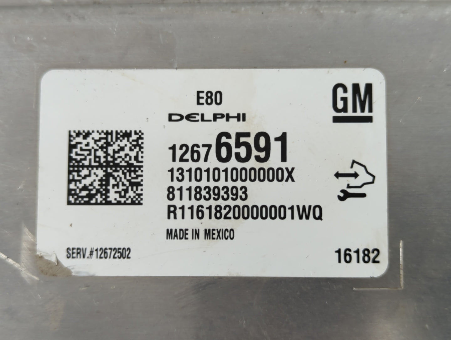 2016 Chevrolet Cruze PCM Engine Control Computer ECU ECM PCU OEM Fits OEM Used Auto Parts - Oemusedautoparts1.com