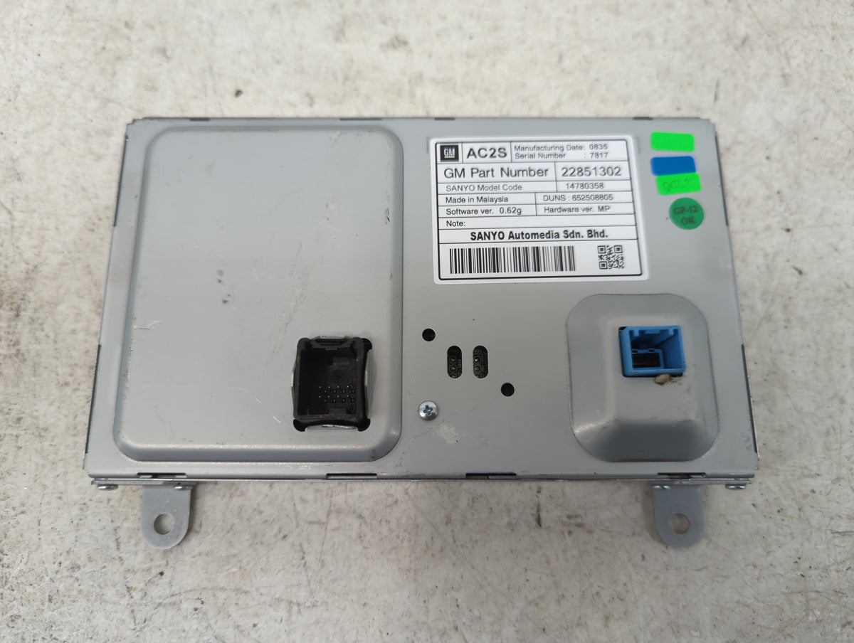 2011-2016 Chevrolet Cruze Information Radio Display Screen 948047 - Oemusedautoparts1.com