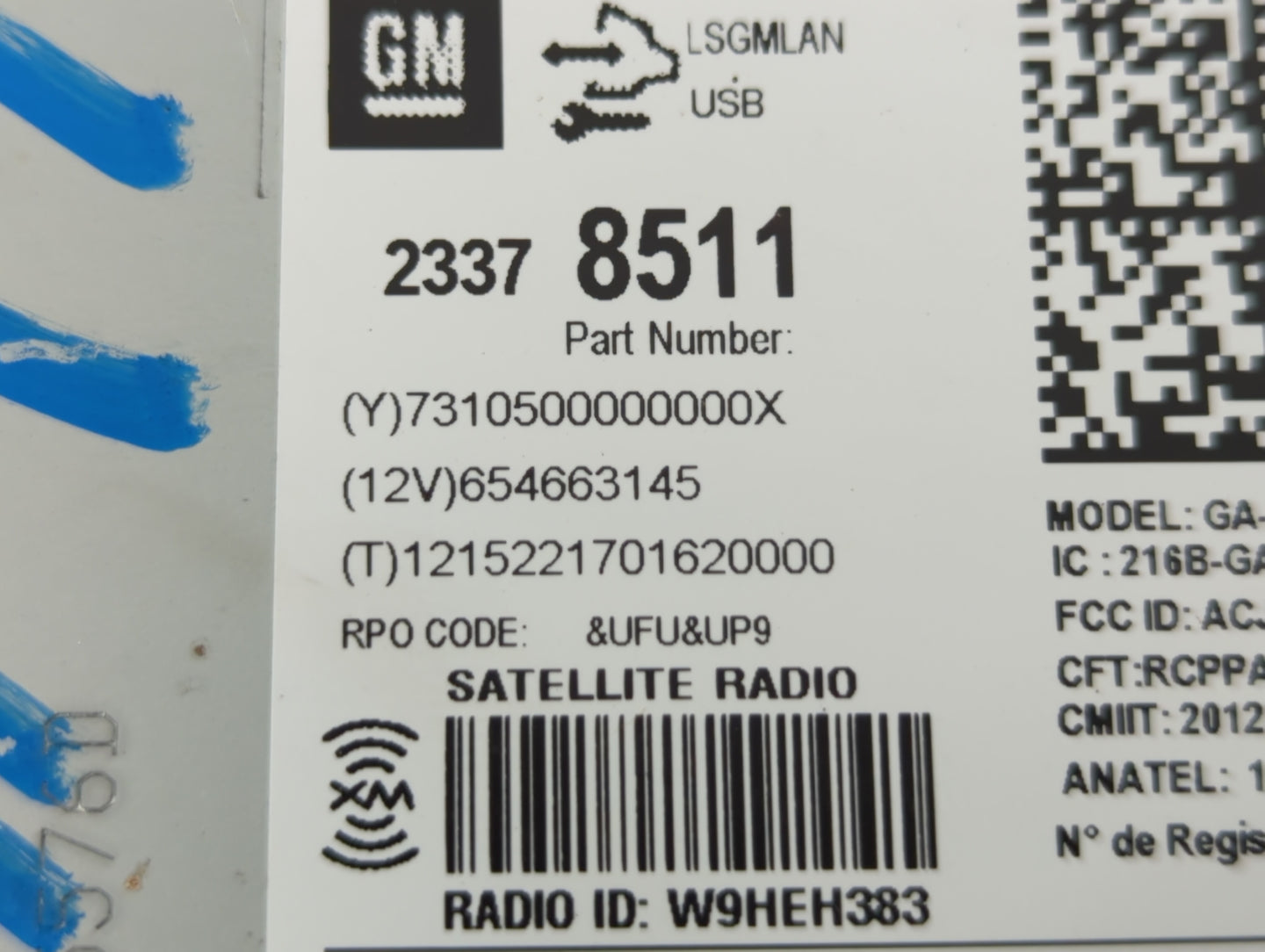 2016 Chevrolet Cruze Limited Radio AM FM Cd Player Receiver Replacement P/N:A2C38137601 22941573 Fits Fits 2014 2015 2017 OE