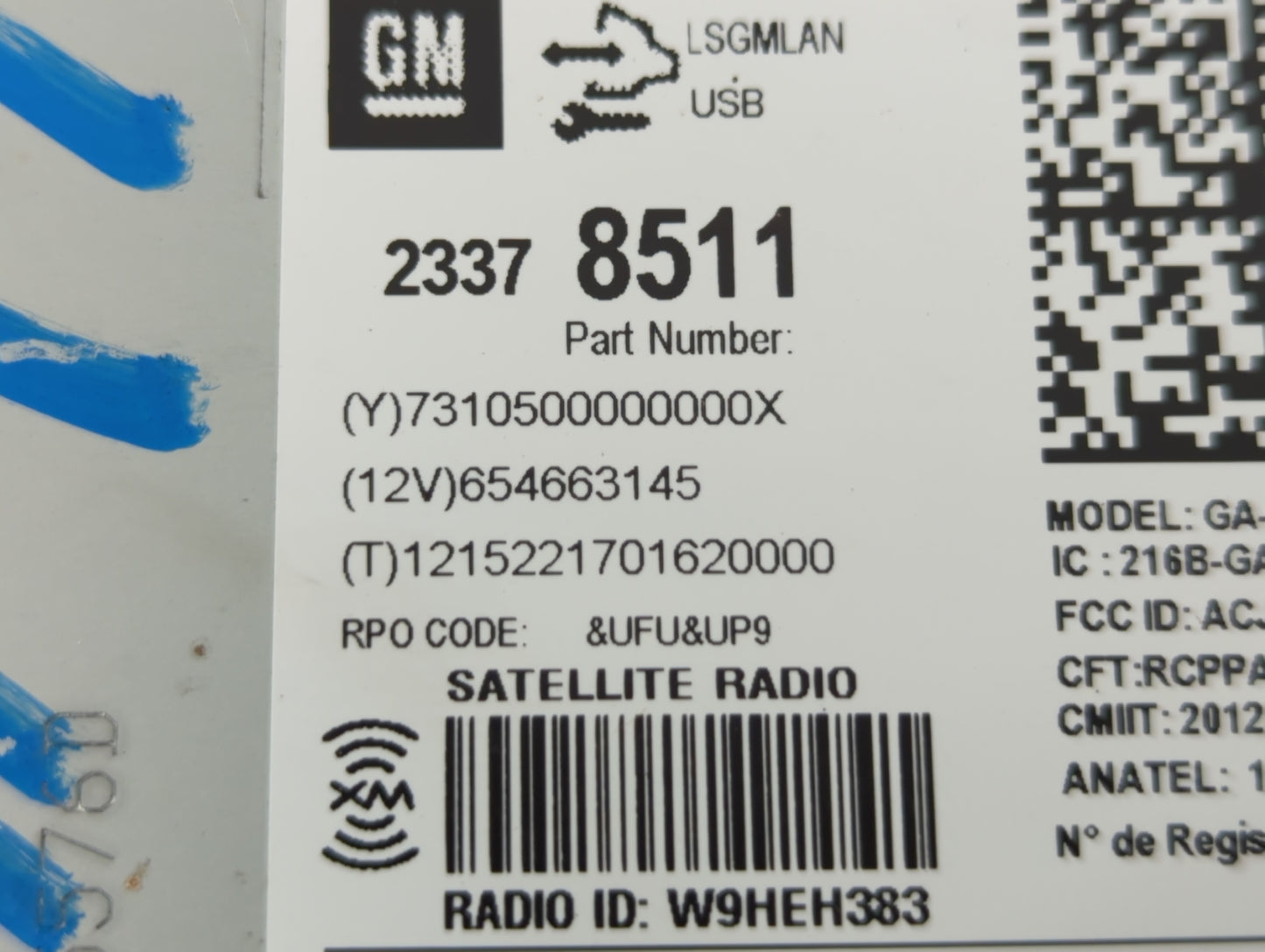 2016 Chevrolet Cruze Limited Radio AM FM Cd Player Receiver Replacement P/N:A2C38137601 22941573 Fits Fits 2014 2015 2017 OE