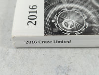 2016 Chevrolet Cruze Limited Owners Manual Book Guide P/N:23289323 A OEM Used Auto Parts - Oemusedautoparts1.com