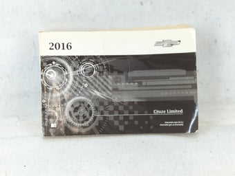 compare product 2016 Chevrolet Cruze Limited Owners Manual Book Guide P/N:23289323 A OEM Used Auto Parts