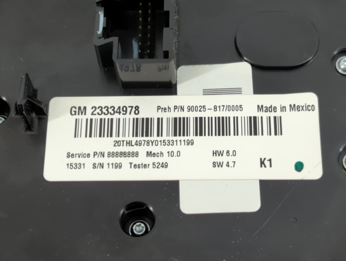 2016-2017 Chevrolet Equinox Radio AM FM Cd Player Receiver Replacement P/N:23334978 84096689 Fits Fits 2016 2017 OEM Used Au