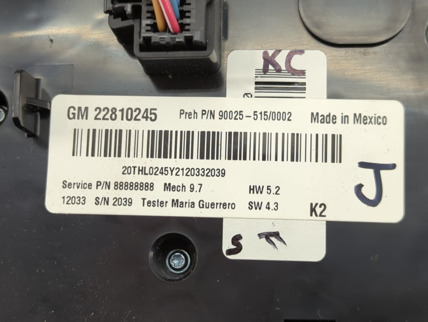 2010-2015 Chevrolet Equinox Climate Control Module Temperature AC/Heater Replacement P/N:22810245 90025-515/0002 Fits OEM Us