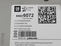 2016 Chevrolet Equinox Radio AM FM Cd Player Receiver Replacement P/N:84026072 Fits OEM Used Auto Parts - Oemusedautoparts1.
