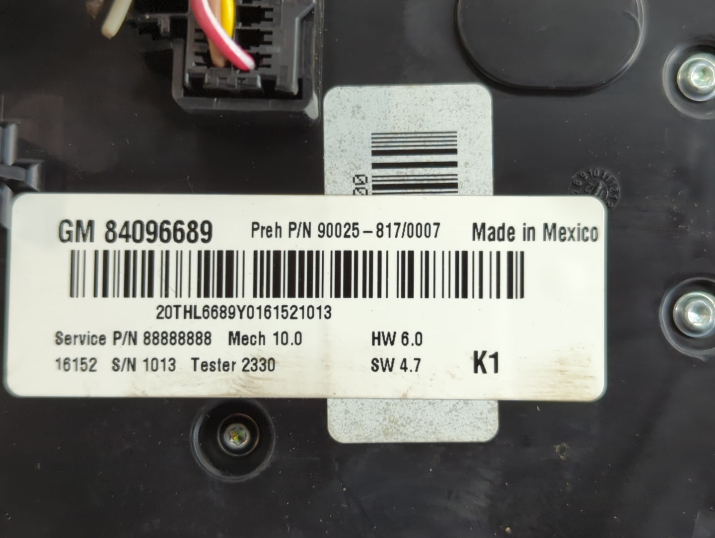 2016 Chevrolet Equinox Radio AM FM Cd Player Receiver Replacement P/N:84096689 90025-817 Fits OEM Used Auto Parts - Oemuseda