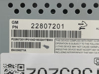 2016 Chevrolet Equinox Radio AM FM Cd Player Receiver Replacement P/N:22807201 Fits OEM Used Auto Parts - Oemusedautoparts1.