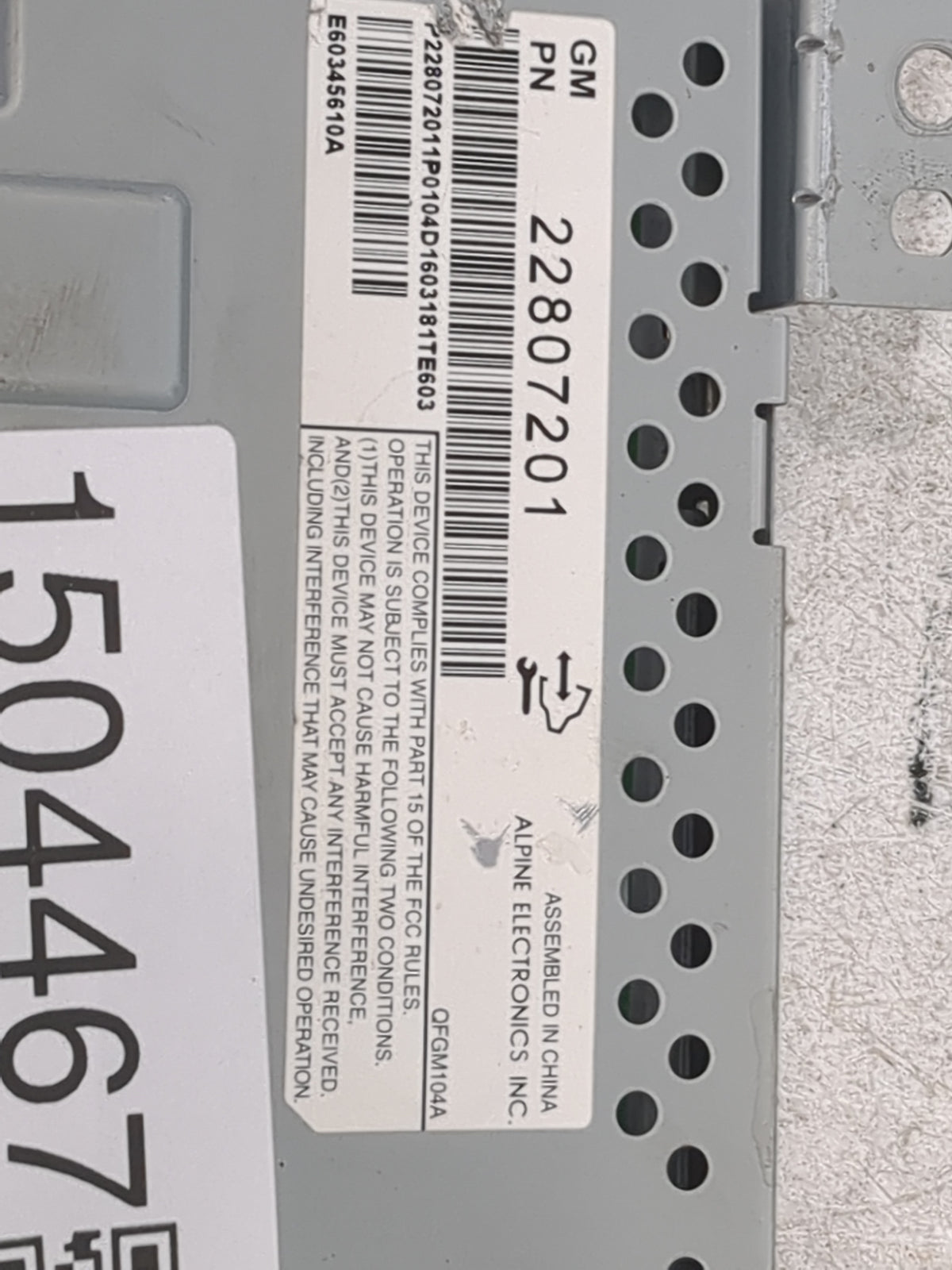 2012-2017 Chevrolet Equinox Information Radio Display Screen 1504467 - Oemusedautoparts1.com