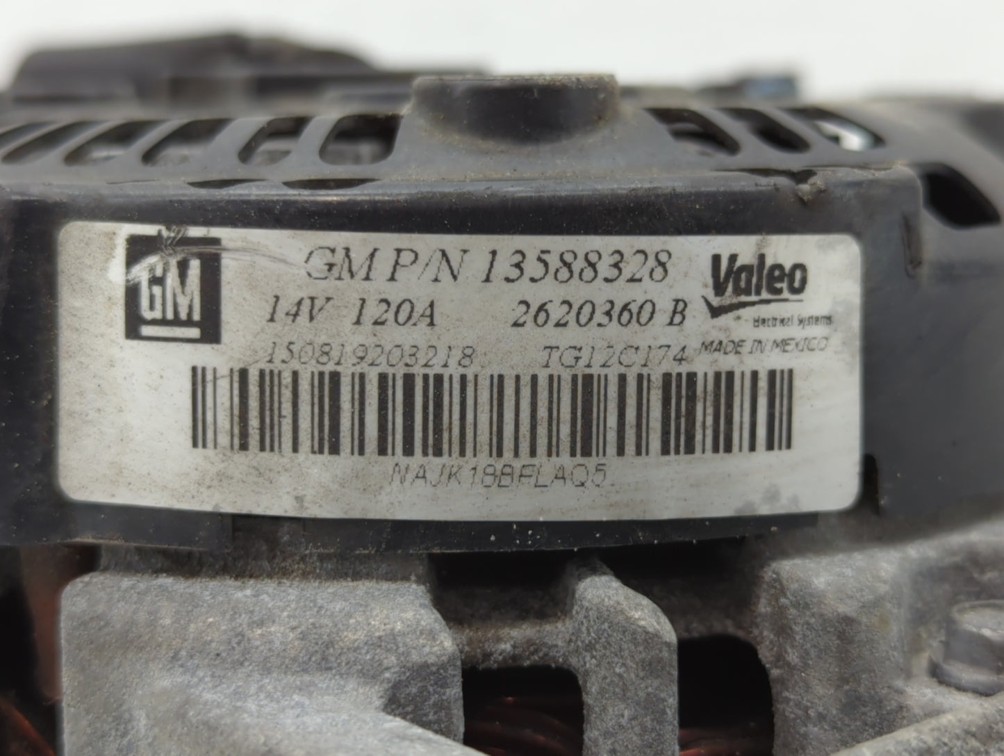 2010-2017 Chevrolet Equinox Alternator Replacement Generator Charging Assembly Engine OEM P/N:13500315 13588328 Fits OEM Use