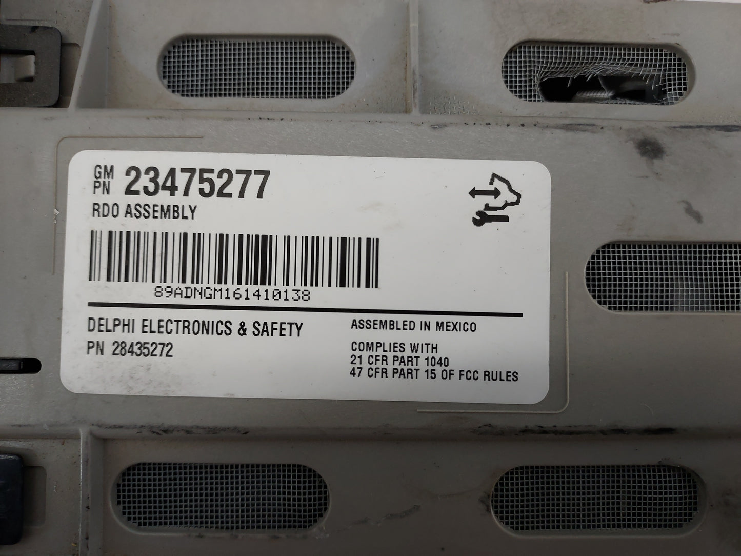 2015-2021 Chevrolet Express 2500 Radio AM FM Cd Player Receiver Replacement P/N:23475277 28435272 Fits OEM Used Auto Parts -